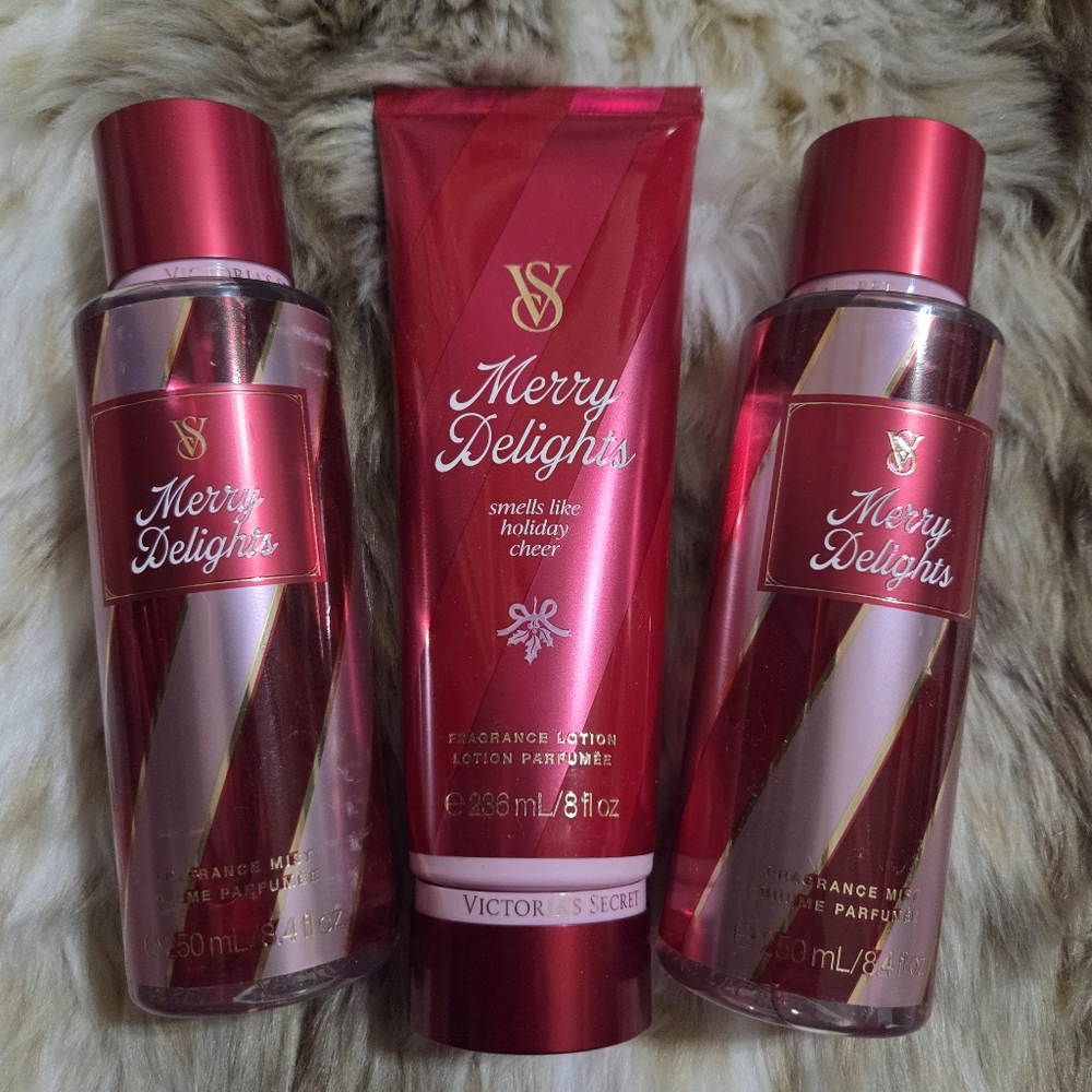 Victoria's Secret Merry Delights Mist & Lotion Bundle NEW!☆☆